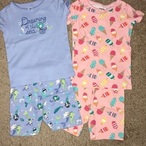 Gymboree Girls 2 Pajama Sets